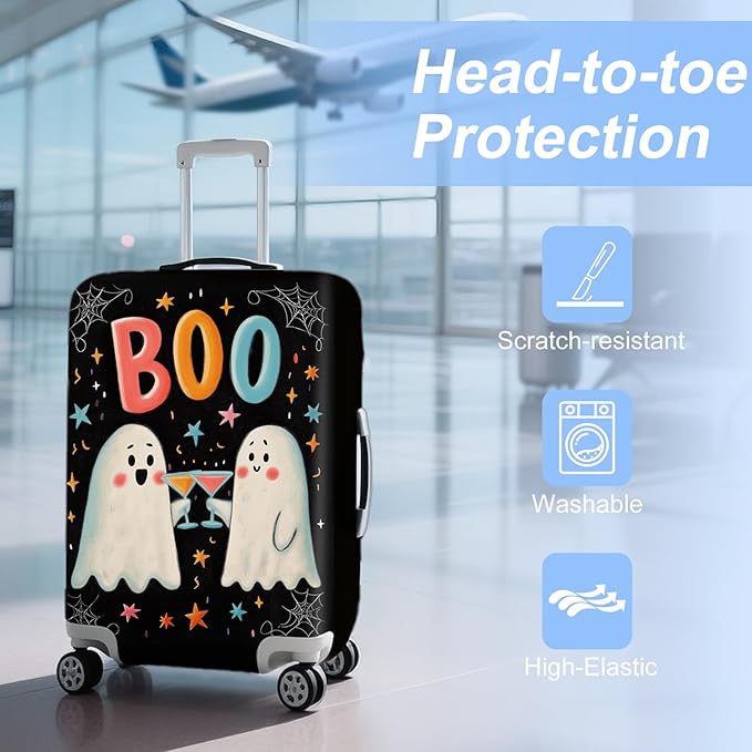 ANNA QUEEN Travel Luggage Cover Suitcase Protector Suitcase Cover Anti-Scratch,Stretchable Luggage Travel Bag Cover Washable