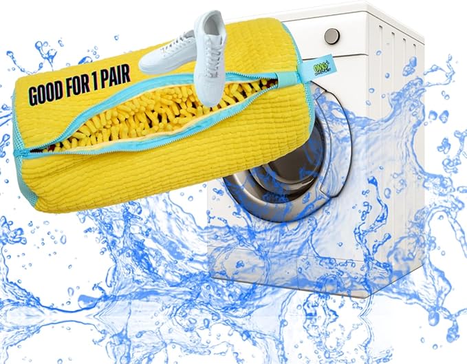 Shoe Washing Machine Bag – Sneaker Laundry Bag for Washer & Dryer, Protective Chenille Mesh Shoe Bag with YKK Zipper, Durable & Reusable for All Shoes 1-pack – Ohhmycart