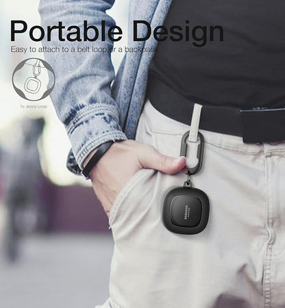 SURITCH Protective Case for Samsung Galaxy Buds FE(2023)/Buds 2 Pro(2022)/Buds 2(2021)/Buds Pro(2021)Buds Live(2020), Shockproof Sturdy Earbuds Cover for Charging Case with Heavy-Duty Carabiner, Black