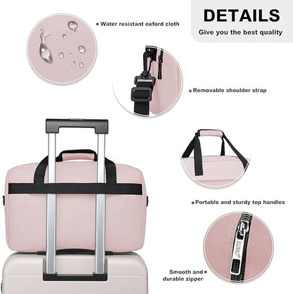 Kono Travel Duffel 20L Under Seat Carry-On Sports Tote Gym Weekender Overnight Bag - 15.75"x9.84"x7.87" Pink