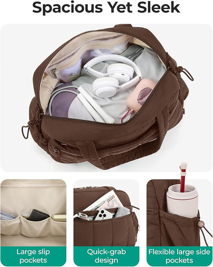 BAGSMART Gym Bag for Women, Duffle Bag for Travel with Wet Pocket, Lightweight Carry on Weekender Duffel, Water Resistant