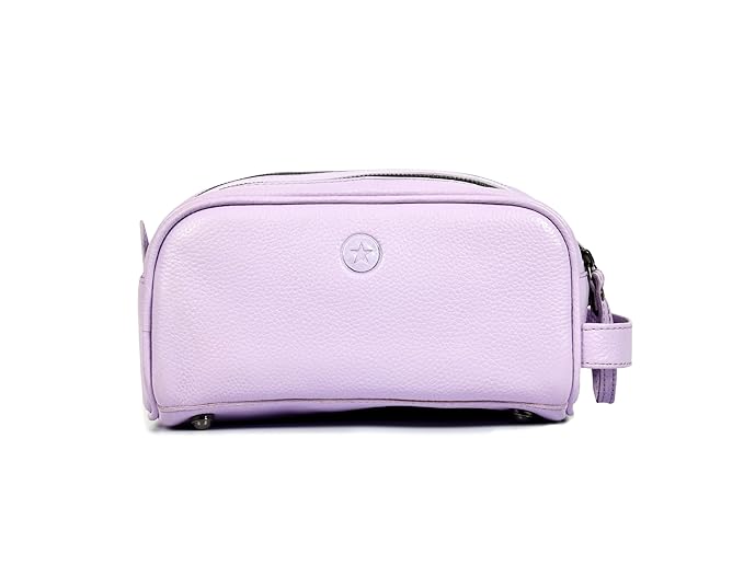 10" Premium Leather Toiletry Travel Pouch With Waterproof Lining | King-Size Handcrafted Vintage Dopp - Kit ~ Gift for Father's Day By Aaron Leather Goods