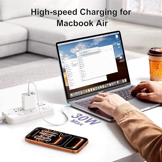 USB C Super Fast Charger, 3-Pack 30W Dual Port PD+QC Fast Charger Adapter Block for iPhone 14/15/16/17/Pro/Pro Max/Plus/iPad/MacBook air, (25W PPS) Type C Charging for Samsung S21 S22 Pixel