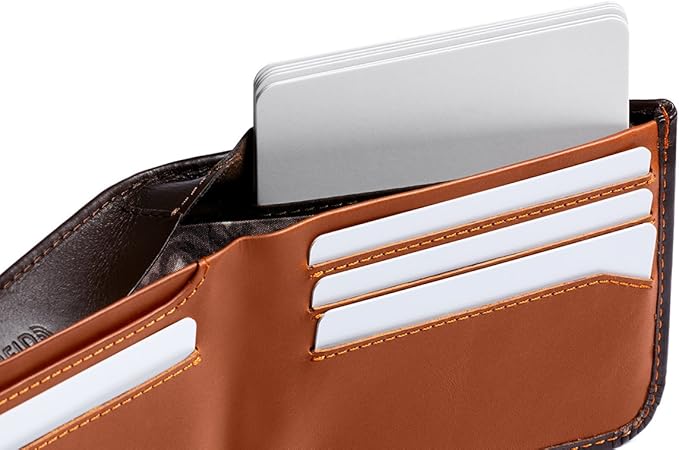 Bellroy Hide & Seek Wallet (Slim Leather Bifold Design, RFID Protected, Holds 5-12 Cards, Coin Pouch, Flat Note Section, Hidden Pocket)