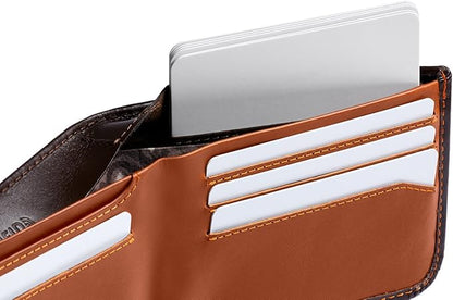 Bellroy Hide & Seek Wallet (Slim Leather Bifold Design, RFID Protected, Holds 5-12 Cards, Coin Pouch, Flat Note Section, Hidden Pocket)
