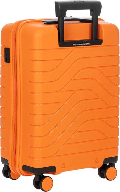 Bric's B|Y Ulisse Spinner Carry-On Suitcase, Lightweight Expandable Hard Shell Luggage with TSA Lock and Smooth 360° Wheels 21 Inch – Orange