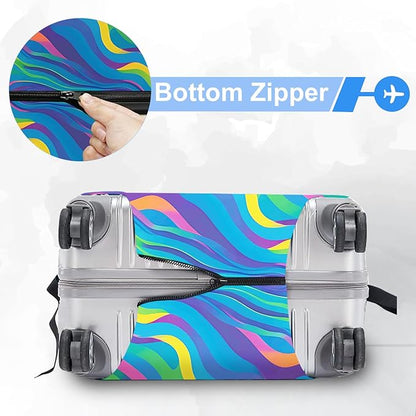 ANNA QUEEN Travel Luggage Cover Suitcase Protector Suitcase Cover Anti-Scratch,Stretchable Luggage Travel Bag Cover Washable