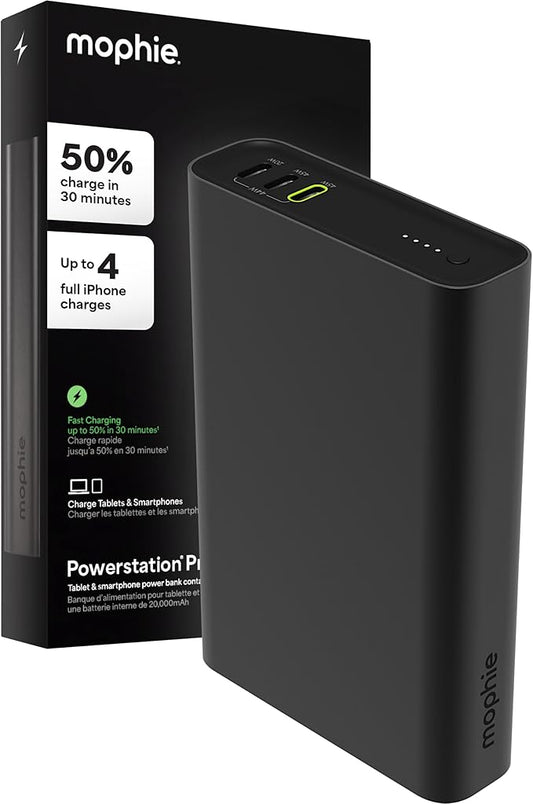 Mophie Powerstation Fast 20,000mAh Power Bank | Faster Charging | 45W, Multi-Device
