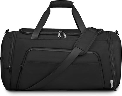 Duffle Bag for Men Travel Duffel Bags with Shoe Compartment Carry On Bag with Luggage Sleeve Overnight Weekend Gym Bag with Wet Pocket Carry On Luggage Bags