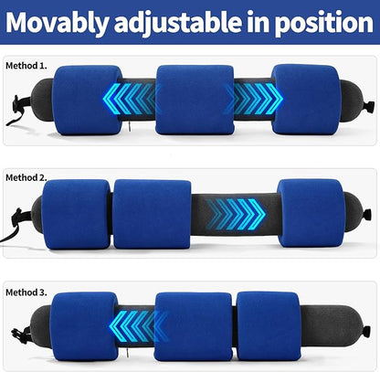 3-Ring Memory Foam Travel Neck Pillow It has obtained a Patent. The Three Rings can be movably Adjusted to Provide Flexible Support for The Neck, Head, and Other Areas.Blue