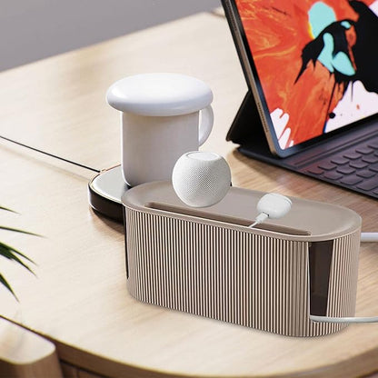 Cable Storage Box | Cable Management Case Socket Organizer - Management Box Organizer for Living Room Bedroom Meeting Room