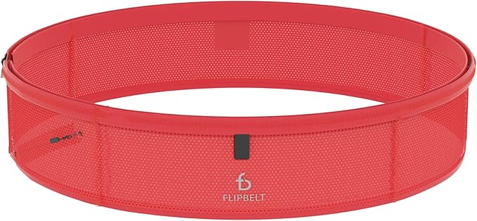 FlipBelt Lightweight Running Air Belt, Fitness and Running Fanny Pack for Women and Men, Non Chafing Waist Band Pack for Phone, Keys, Money, Moisture Wicking Storage Belt, USA Company