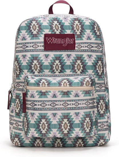 Montana West Wrangler Lightweight Backpack for Women Water Resistant 800D Casual Daypack for College, Commute, Travel & Gym