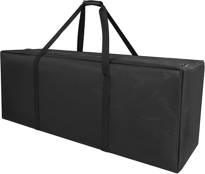 47" Sports Duffle Bag - 197L Extra Large Travel Duffel Luggage Bag with Upgrade 2-way Lockable Zippers, Durable & Water Resistant (47" Black)