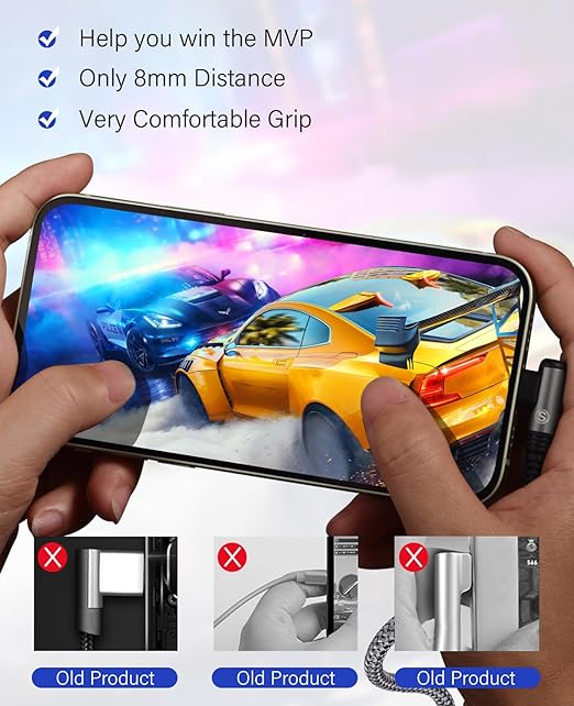 sweguard iPhone 17 Charger USB to Type C Cable 90 Degree [2-Pack,6.6FT] Fast Charging Cord for iPhone 17 16 15 Pro Max Plus Samsung Galaxy S25 S24 S23 S22 S21 S20 A54 A15 Note Flip LG Pixel Moto