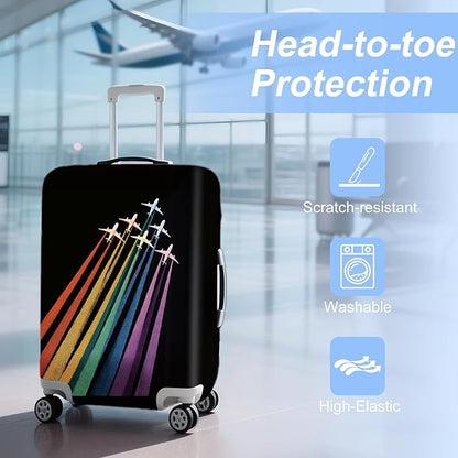 ANNA QUEEN Travel Luggage Cover Suitcase Protector Suitcase Cover Anti-Scratch,Stretchable Luggage Travel Bag Cover Washable