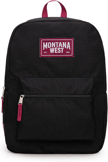 Montana West School Backpack for Women Men Lightweight College Bookbag Casual Daypack Backpacks for Commute & Travel