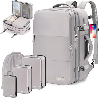 Carry On Backpack, 42L Flight Approved Travel Backpack for Men Women,Airline Approved Gym Backpack Waterproof Business Laptop Daypack Laptop Backpack,Casual Daypack for Business Weekend Hiking