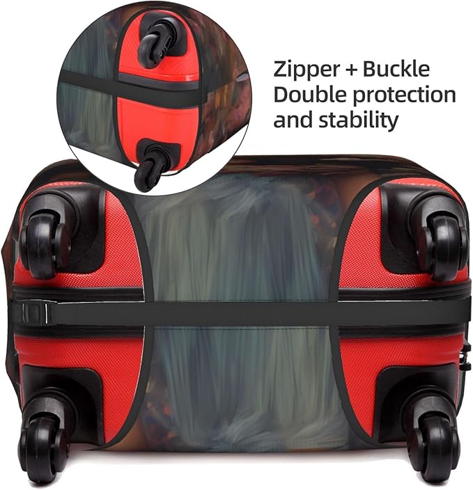 Luggage Covers for Suitcase - Washable Suitcase Protector - Anti-scratch - Small - African American Woman