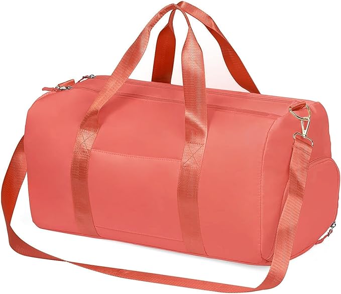 MABROUC Duffle Bag For Women, Sports Duffel Bag for Gym with Wet Pocket & Shoe Compartment, Overnight Weekender Travel Bag
