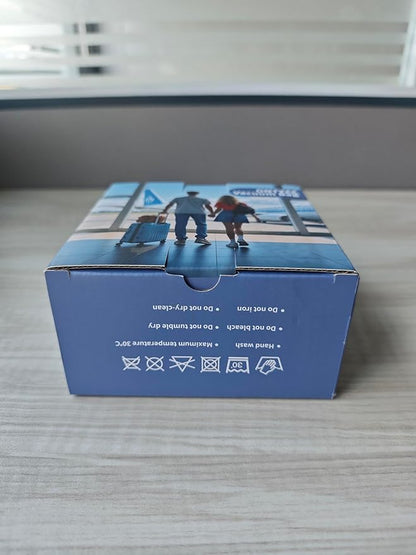 ONTYZZ Travel Vacuum Compression Bags Space Saver Vacuum Bags Reusable Compression Bag with IP67 Waterproof Zipper for Travel Suitcases and Backpack,One Pack Grey（NO PUMP!）