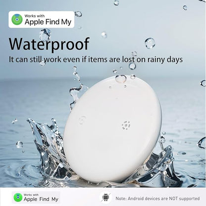 Air Trackers Tags,Bluetooth Airtags, Smart Tracker, GPS Navigator Tag, Finder Works with Apple Find My (iOS Only) App, Locator for Keys, Luggage, Satchel, Backpack Pets. (White 2 Packs)