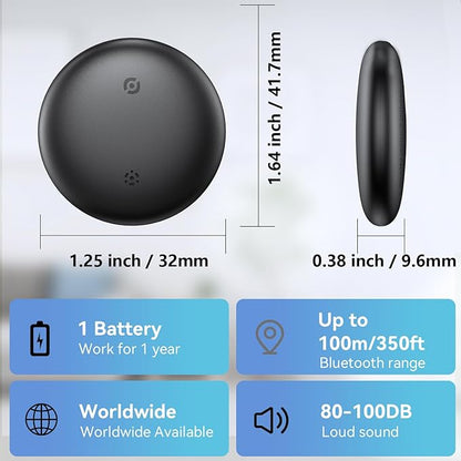 Bluetooth Smart Tags for Android,Air Tracker Tags-4 Pack Android,Keys Finder,Item Locator Works with Google Find Hub App(Android only),Android Tracker Tag for Keys,Luggages,Backpack,Wallet