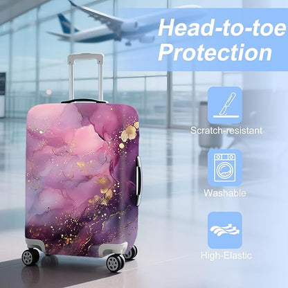 ANNA QUEEN Travel Luggage Cover Suitcase Protector Suitcase Cover Anti-Scratch,Stretchable Bag Cover Washable Durable Polyester