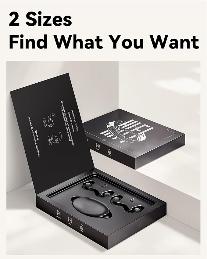 Ear Plugs for Sleeping - Noise Reduction Soft Silicone Earplugs, 2 Pairs Reusable Hearing Protection Earplugs for Noise Sensitivity, Sleep,Snore,Travel,Sound Reduction Noise Cancelling -(Black-Silver)