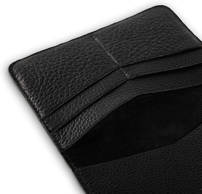 PEGAI Standard Full Grain Crazy Horse Leather Passport Holder | Custom Travel Passport Cover & Organizer | Handcrafted Leather Passport Wallet for Men and Women | Pike (Dymnos Black)