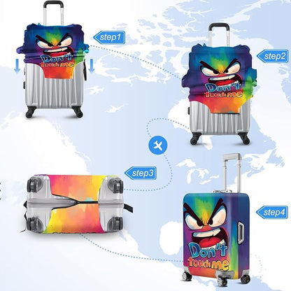 ANNA QUEEN Travel Luggage Cover Suitcase Protector Suitcase Cover Anti-Scratch,Stretchable Bag Cover Washable Durable Polyester