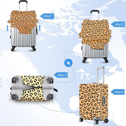 ANNA QUEEN Travel Luggage Cover Suitcase Protector Suitcase Cover Anti-Scratch,Stretchable Bag Cover Washable Durable Polyester