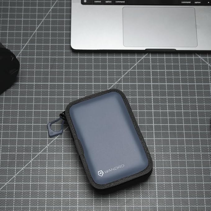 WANDRD Memory Card Case - Durable SD, Micro SD Card Holder for Creators | Camera Accessories & Electronics Organizer for Travel (Aegean Blue)