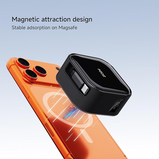 PZOZ Retractable USB C Charging Cable Two-Way Freely Retractable Charger/Data Type C 60W for Desktop Car Cable Management Organizers Suitable iPhone/Samsung/MacBook/iPad