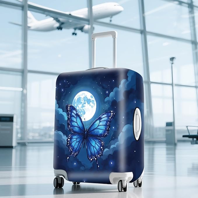 ANNA QUEEN Travel Luggage Cover Suitcase Protector Suitcase Cover Anti-Scratch,Stretchable Bag Cover Washable Durable Polyester