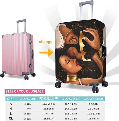 Luggage protector suitcase cover luggage cover for Suitcase Washable Suitcase Protector Anti-scratch Suitcase cover Large Afo couple1