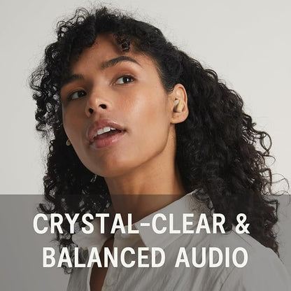 House of Marley Little Bird True Wireless Earbuds, Touch Controls, Built-in Mic, 24 Hours Playtime with Case, USB-C Quick Charge, Sustainable Materials, Movie and Gaming Mode, Cream