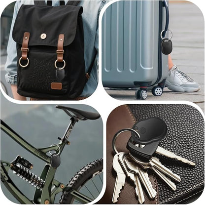 Find My - Keys Finder Locator with Sound, 4 Pack Air Tracker Smart Tag Through [Apple MFi Certified] (iOS Only), Bluetooth Tracker for Apple Find My, for Key, Bags, Luggage, Pet, Wallet