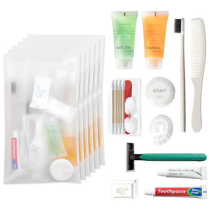 Hygiene Kit Bulk, Individually Packed, The convenience kit bulk Is Fully Equipped And Clean And Hygienic, Convenience Kits Suitable For Hotel, Home, Camping, Travel (12 sets)