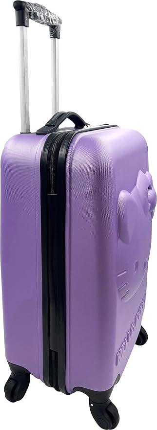 Fast Forward Kids Licensed Hard-Side 21” Spinner Luggage Lightweight Carry-On Suitcase (Hello Kitty)