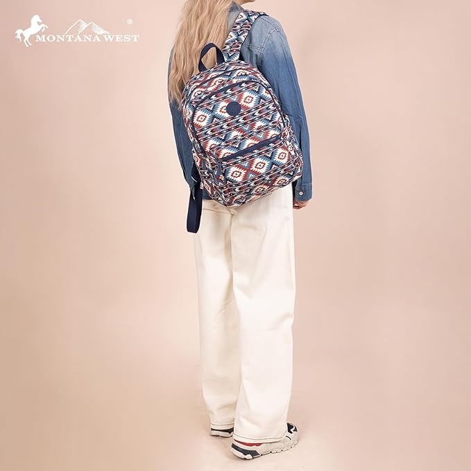 Montana West Backpack for Women Western Travel Backpack Purse Casual Daypack for Laptop College