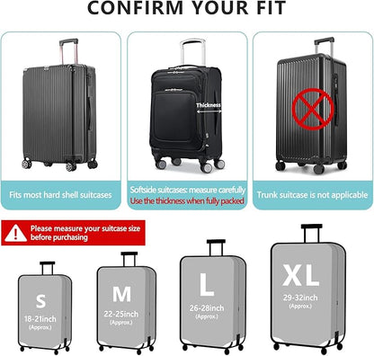 Travelkin Luggage Covers For Suitcase Tsa Approved,Suitcase Cover Protector Fit 26-28 Inch Luggage