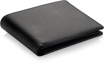 Stealth Mode Leather Bifold Wallet for Men With ID Window and RFID Blocking