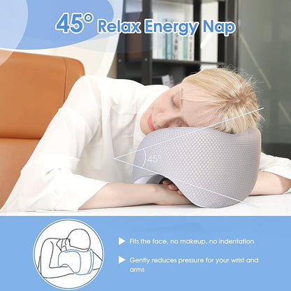 jiaao Neck Pillow Airplane, 2025 Upgraded Memory Foam Travel Pillow for International Flights, Adjustable Clasp, Storage Bag, Advanced Neck Support for Road Trips, Home, Office, and Gaming