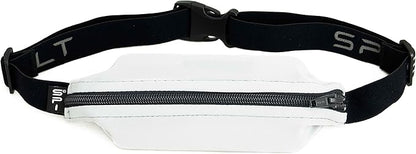 SPIbelt Running Belt for Women Men, Phone Holder for Running, Running Fanny Pack, Holder for Phone, Running Waist Pack, Adjustable Waist, [Fits All Phones]. Cloudy Grey with Black Zipper