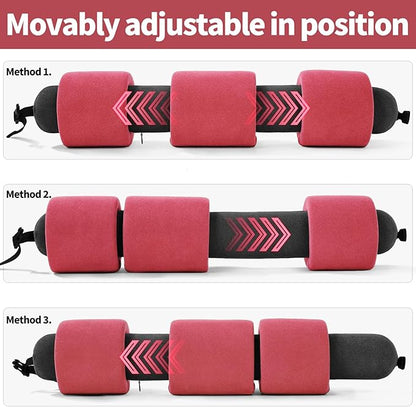 3-Ring Memory Foam Travel Neck Pillow It has obtained a Patent. The Three Rings can be movably Adjusted to Provide Flexible Support for The Neck, Head, and Other Areas.Peach Pink