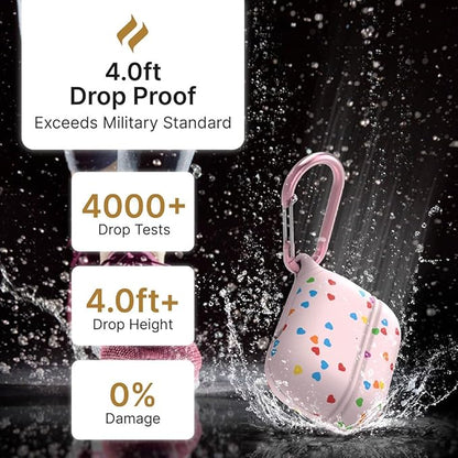 Catalyst Waterproof Case for AirPods Pro 2nd Generation and AirPods Pro 1st Generation - Wireless and USB-C Charging Compatible, One Piece Design, High Drop Protection Case with Carabiner