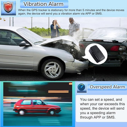 Car GPS Tracker for Vehicles Long Battery Life 20000mAh Tracker Device Real-Time and Precise Location Tracking Device Magnetic Waterproof Multiple Alarm App iOS/Android TK918 4G