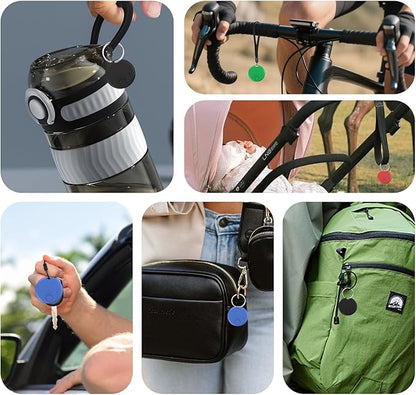 Air Tracker Tag for Android or iOS,Android Tracker Tag-4Pack,Dual System Tracker Tags,Compatible with Google's Find Hub and Apple Find My,Replaceable Battery,Item Finder for Keys,Wallet,Luggage,Bags