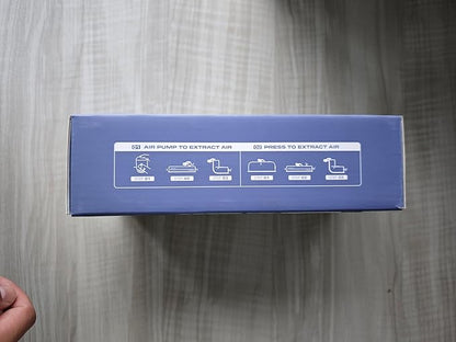 ONTYZZ Travel Vacuum Compression Bags Space Saver Vacuum Bags Reusable Compression Bag with IP67 Waterproof Zipper for Travel Suitcases and Backpack,Two Pack Green（NO PUMP!）